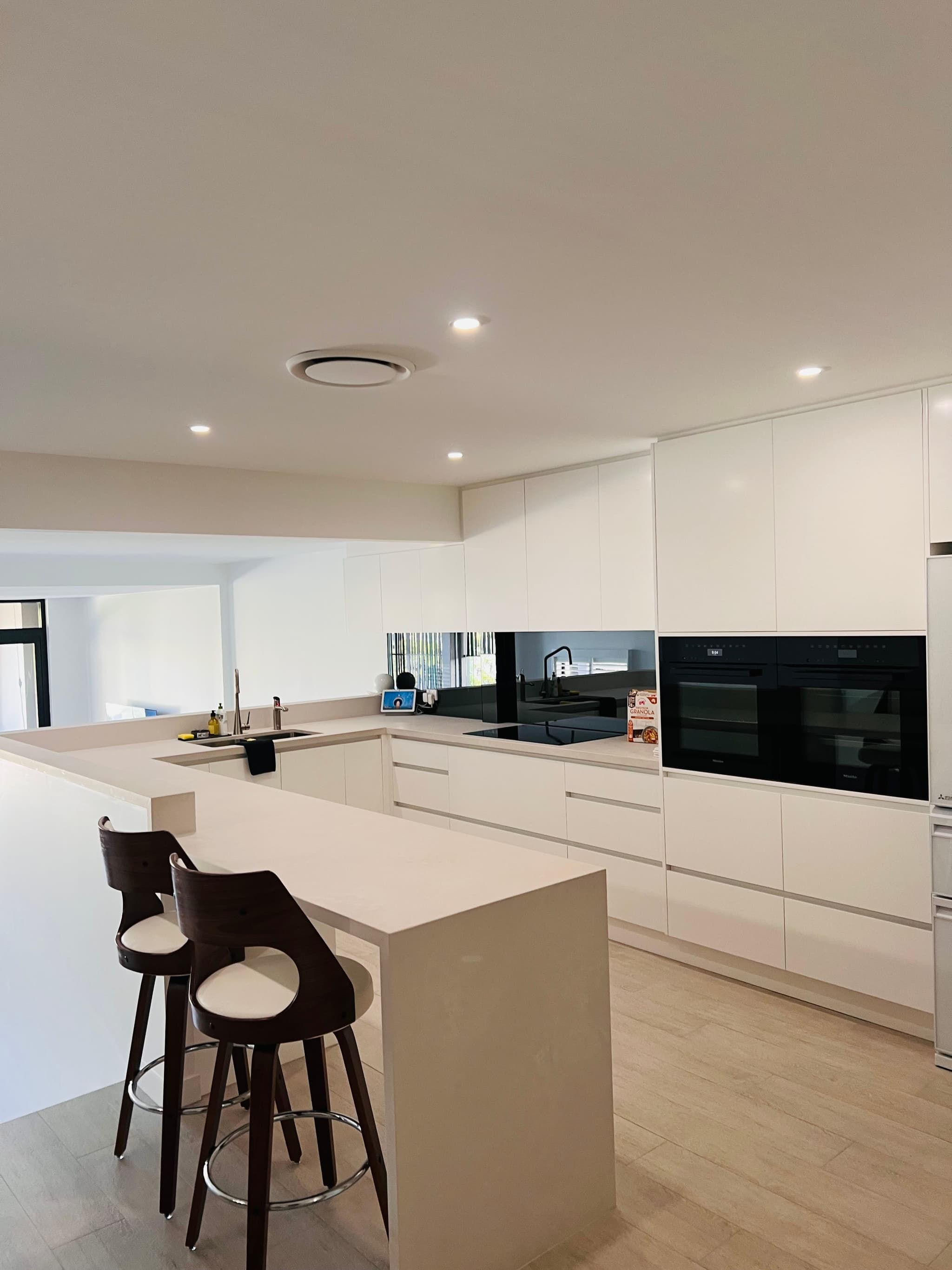 Residential kitchen lighting completed by DY Electrical Services
